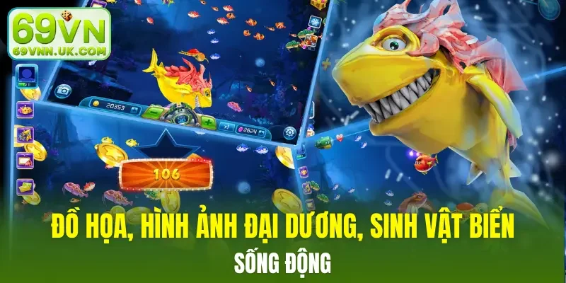 Đồ họa, hình ảnh đại dương, sinh vật biển sống động