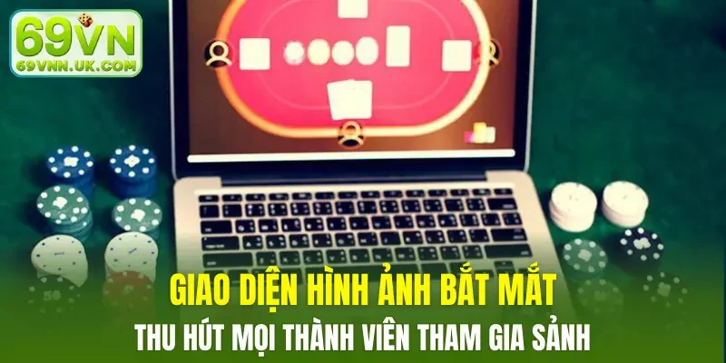 Giao diện hình ảnh bắt mắt, thu hút mọi thành viên tham gia sảnh