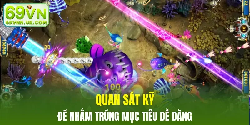 Quan sát kỹ để nhắm trúng mục tiêu dễ dàng