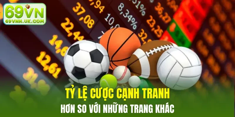 Tỷ lệ cược cạnh tranh hơn so với những trang khác